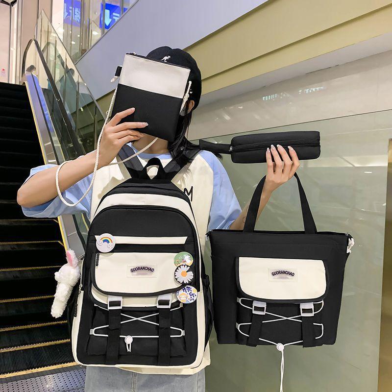 4 Pcs Nylon Backpack