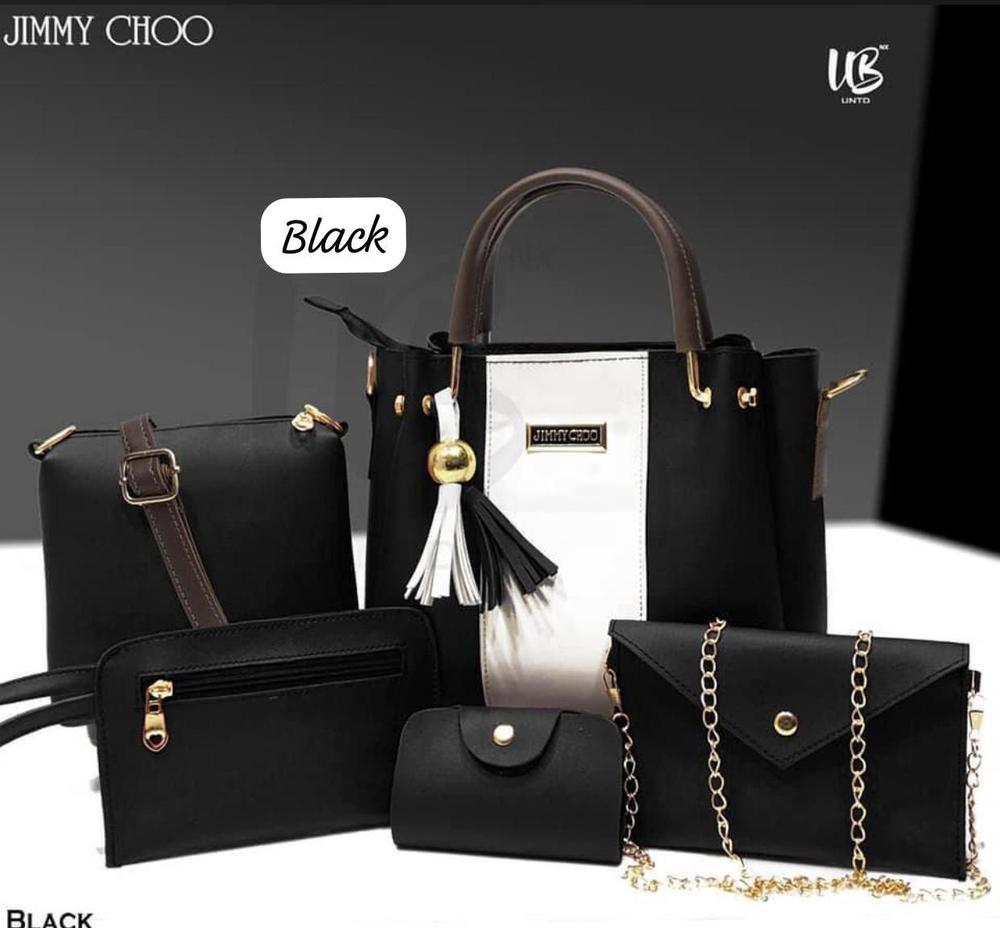 5 Pcs Women's Leather Hand Bag Set