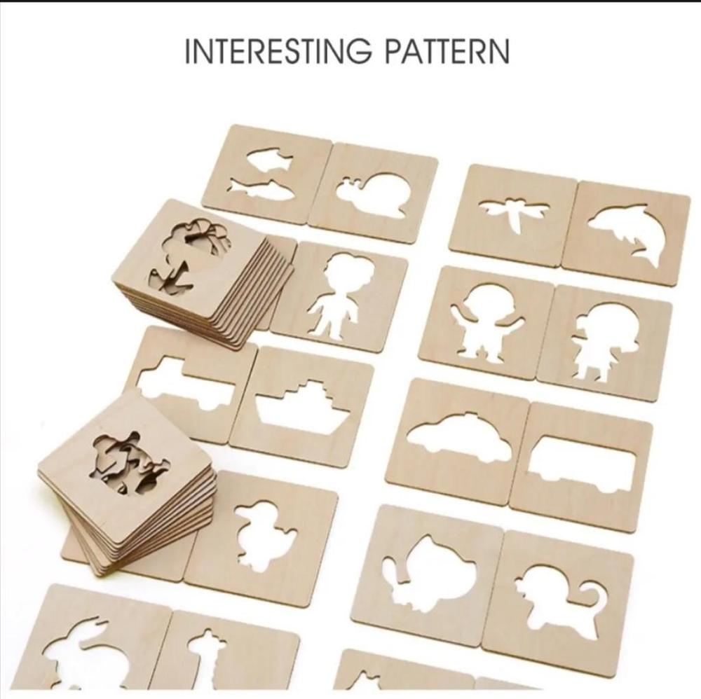 64 Pcs Wooden Drawing Boards