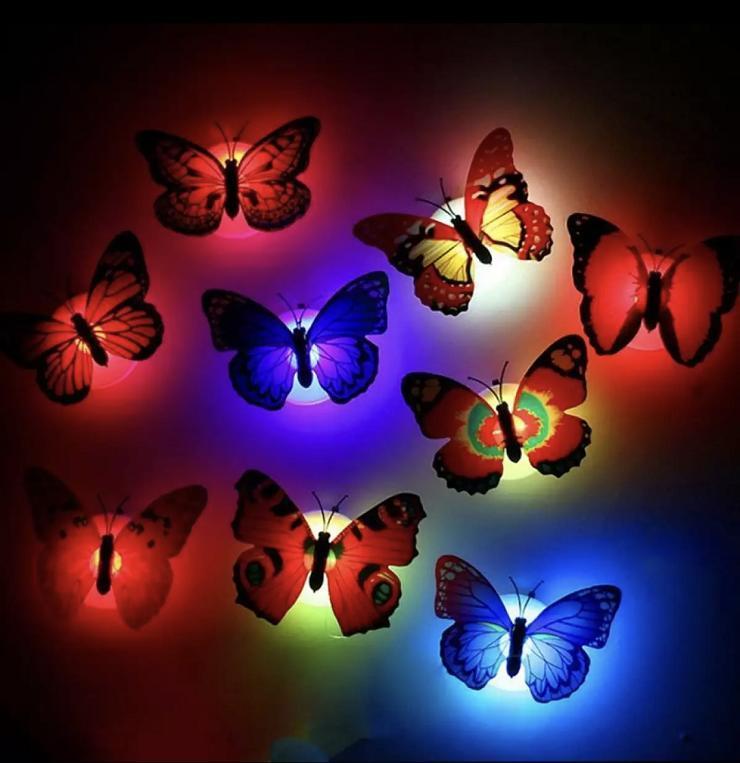 Led Butterfly Night Light 6 Pcs