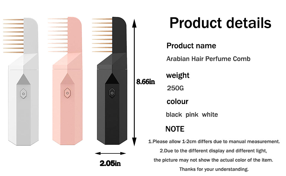 2 in 1 Hair Bakhoor Comb with Diffuser