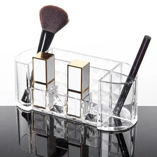 Acrylic Transparent Makeup Pen Case Holder Display Stand Organizer