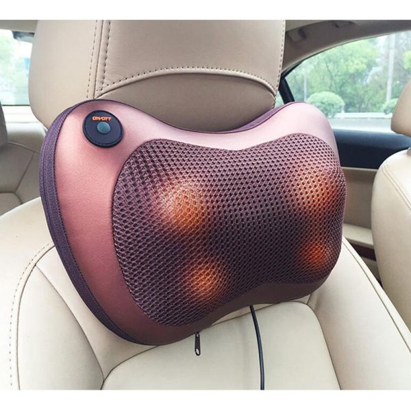 (pack Of 2 )car Pillow Head Massage Relax Vibrator Electric + Ems Butterfly Neck Massager