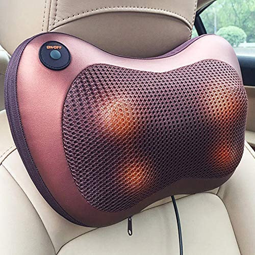 (pack Of 2 )car Pillow Head Massage Relax Vibrator Electric + Ems Butterfly Neck Massager