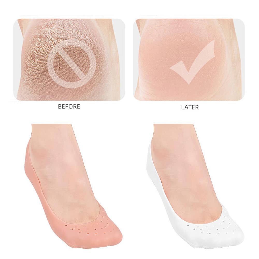 Moisturizing Anti-Crack Silicone Socks for heal cracks and pain relief