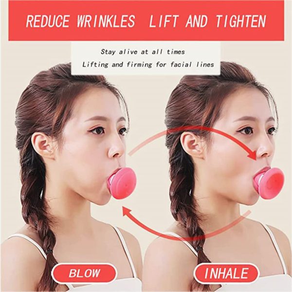 Jawline Exerciser | Face Exerciser, Facial Yoga For Skin Tighten Firm, Double Chin Breathing Exercise Device Jaw Face Slimmer