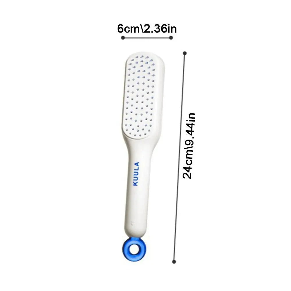 Magic Retractable Comb Self Cleaning Hair Brush Massage Anti-static Hair Smoothing Comb